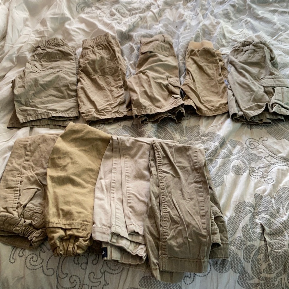 Boy khaki school shorts
